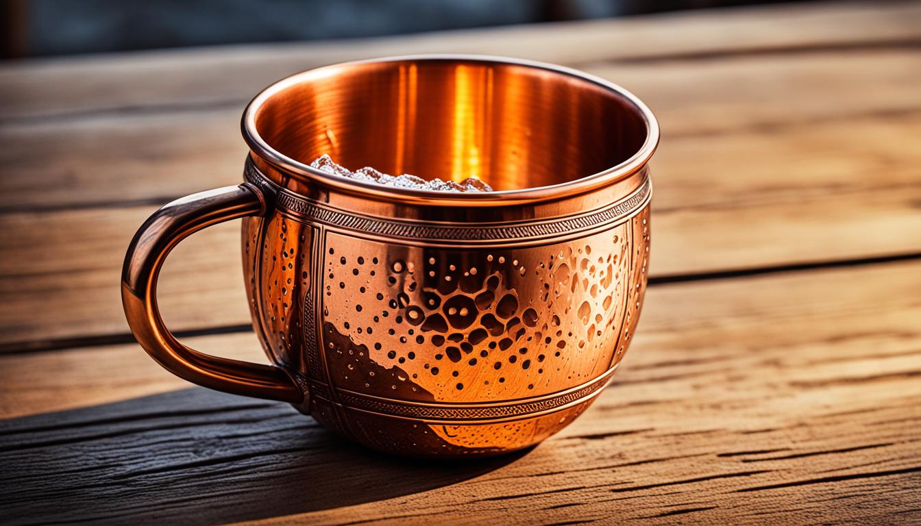 copper drinking cup